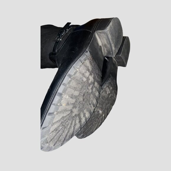 Sz.9.5 M*Mari A.*Tall Black Faux Leather Boots - Picture 12 of 12